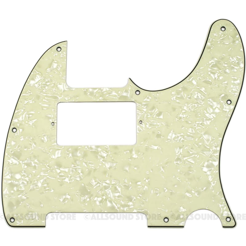 3-Ply MINT PEARLOID Humbucker Pickguard for USA MIM Standard Fender® Telecaster Tele 8-Hole image 1