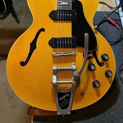 Epiphone Casino Inspired by John Lennon 2009 Blonde Natural w/ Bigsby & Other Great Mods image 3