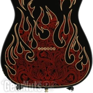 Fender James Burton Telecaster - Red Paisley Flames image 10