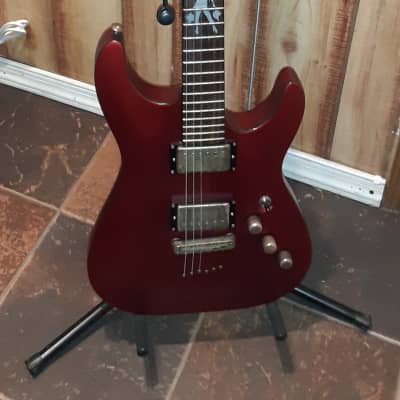 Schecter Lady Luck C-1 Metallic Satin Red 6 String Electric Guitar Made in Korea image 6