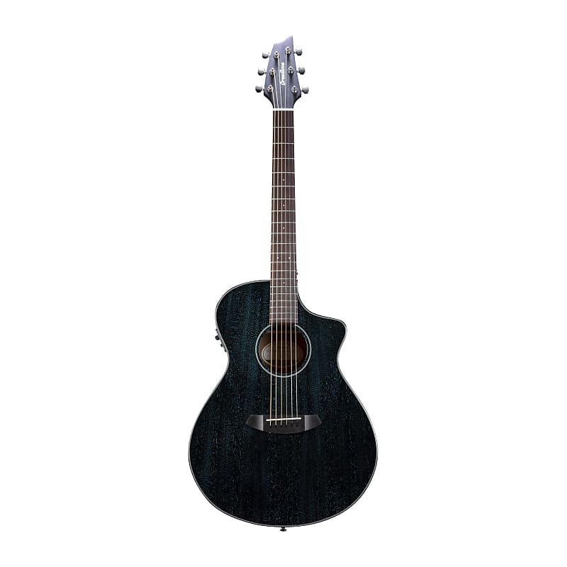 Breedlove Rainforest S Concert CE African Mahogany Soft Cutaway 6-String Acoustic Electric Guitar with Fishman Presys I Electronics (Midnight Blue) image 1