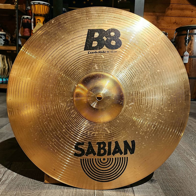 Used Sabian B8 Crash/Ride Cymbal 18" Reverb