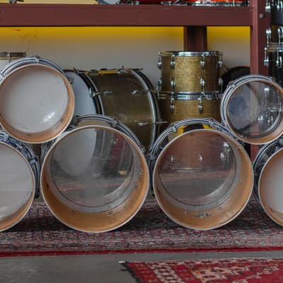 Ludwig 1970s Concert Tom Set in Chrome Over Wood - 6.5x10, 8x12, 9x13, 10x14, 12x15, 14x16 image 6
