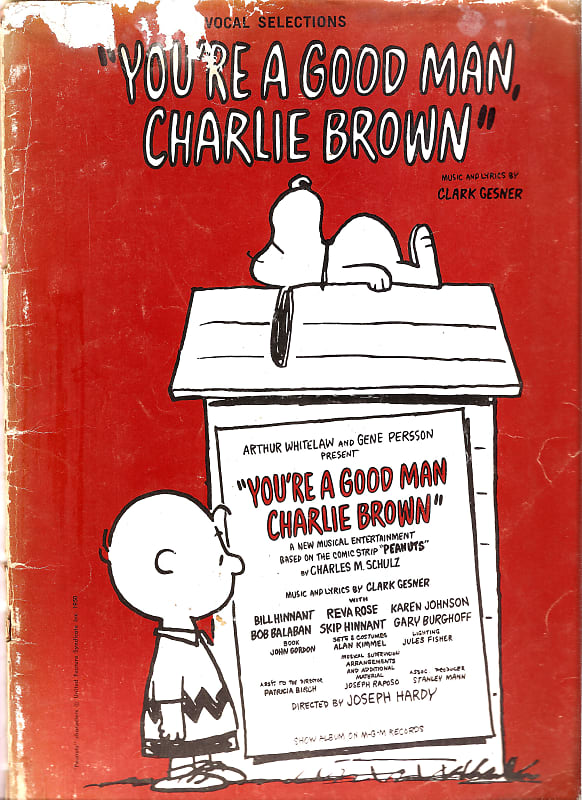 YOU ARE A GOOD MAN, CHARLIE BROWN Vocal Selections based on comic strip PEANUTS image 1
