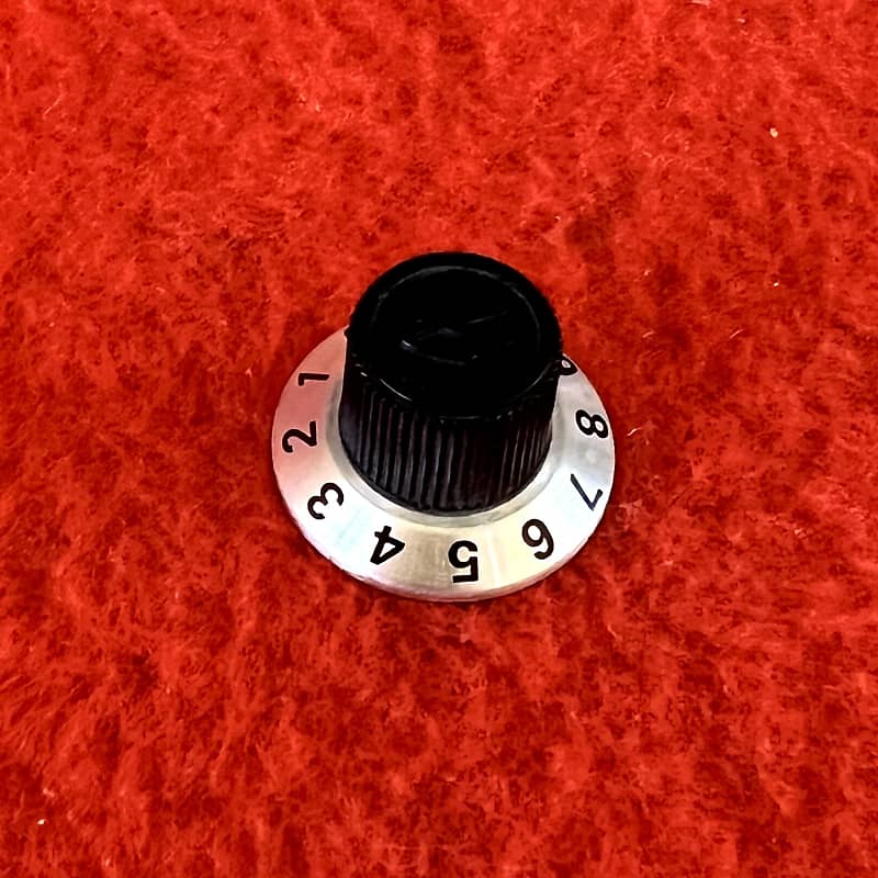 Fender Starcaster guitar knobs 1970’s - Aluminum 1-10 set | Reverb