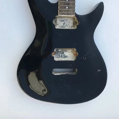 Black Finished Guitar Basswood Body with Maple Neck and Rosewood Fingerboard image 1