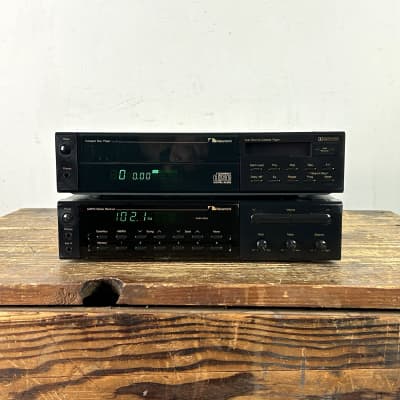 Nakamichi R-1 AM/FM Stereo Receiver & CP-1 CD/Cassette Combo Player 1990's - Black image 1