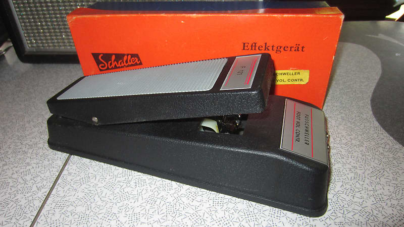Vintage Circa 1968 Schaller F-121 Volume Foot Controller Black w Box image 1