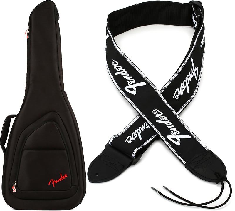 Fender FE620 Electric Guitar Gig Bag Black Bundle with Reverb