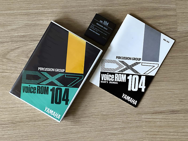 YAMAHA 「VRC-104」DATA CARTRIDGE for DX7 YAMAHA DX7 VRC-104 Percussion Group DATA CARTRIDGE Working