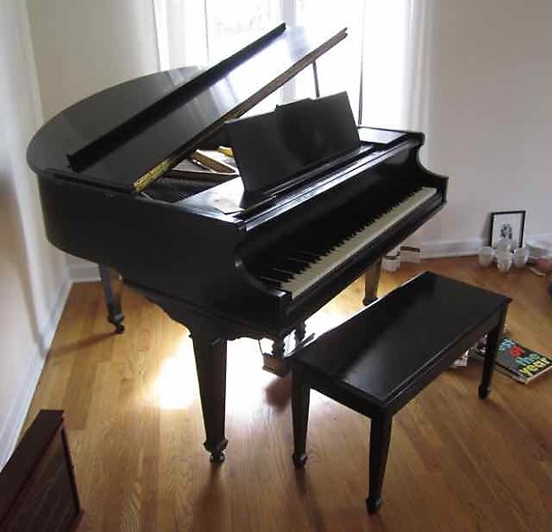 Kimball Whitney Baby Grand Piano 1904 Ebony