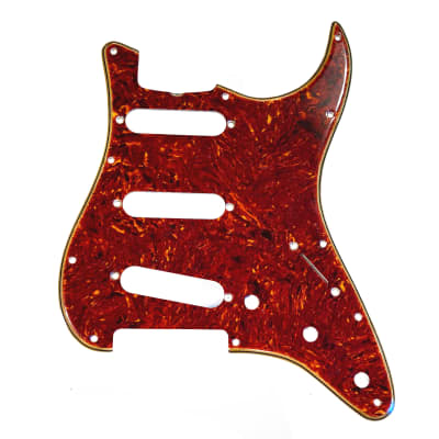 "Boots Aged" Tortoise/Parchment 11  Hole Pickguard for AVRI American Vintage '62 Reissue Stratocaster