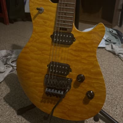 EVH Wolfgang WG Standard QM with Baked Maple Fretboard 2020 - Present - Transparent Amber for sale