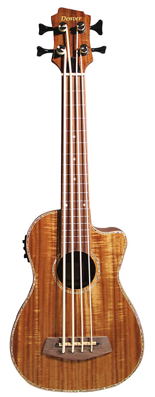 Denver DUKEBA-ACACIA Ukulele Bass with Pickup System - Acacia wood image 1