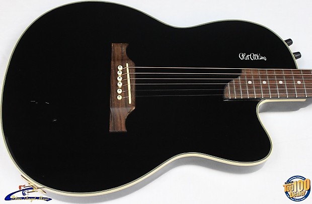 2003 Epiphone Chet Atkins SST Studio Acoustic Electric Guitar Black 305