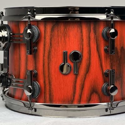 Sonor 22/10/12/15" SQ2 Medium Beech Drum Set - Fiery Red w/ Black Chrome Hardware image 16