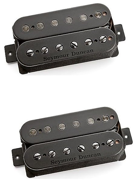 Seymour Duncan Nazgul & Sentient 6 String Humbucker Passive Guitar Pickup Set Black Neck & Bridge image 1