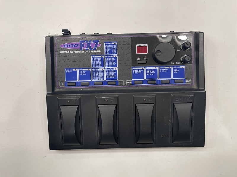 For Parts/Repair* DOD FX7 Guitar FX Processor Preamp Multi