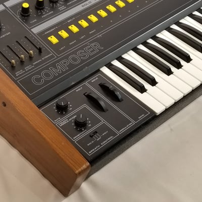 Crumar Composer Analog Paraphonic Synthesizer 1980's Black / Multi image 8