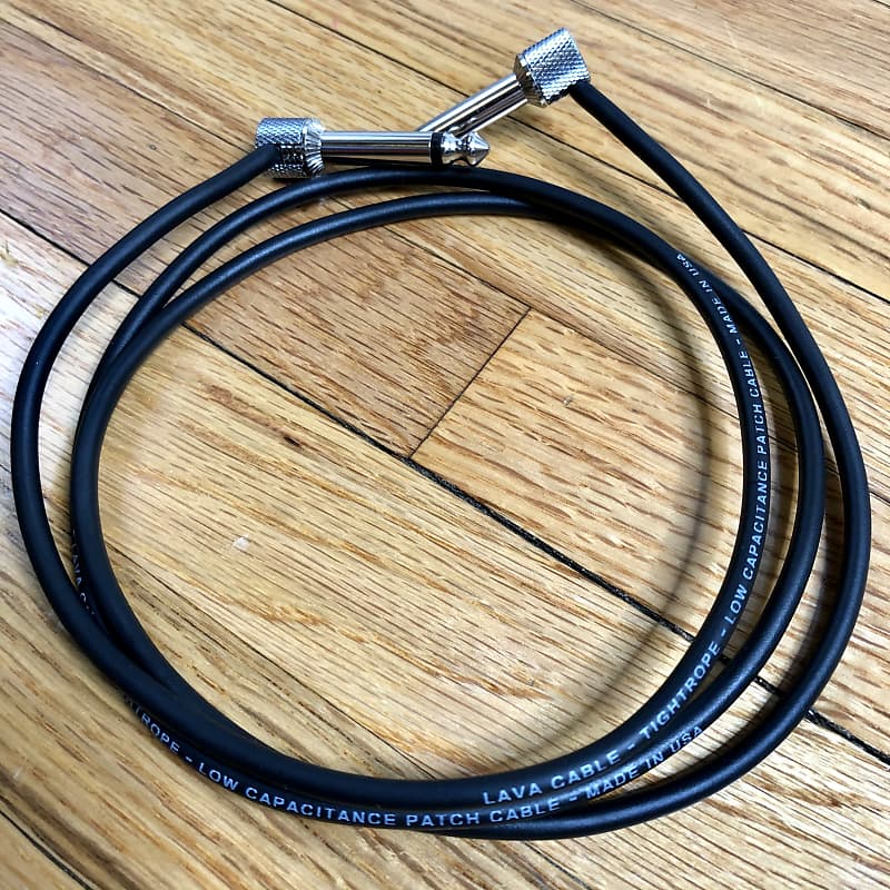 Lava Cable Tightrope 40” RA 1/4” RA 1/4” Patch Cable Reverb