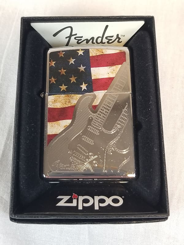 Fender zippo 2015 USA フェンダー ジッポ ライター ジッポーライター： Zippo Fender Guitar 【 フェンダー ギター