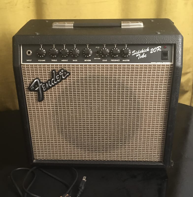 Vintage Rare Fender Sidekick Tube 20R 1980s Black Tolex Original Plug  Classic Blackface Tone | Reverb Canada