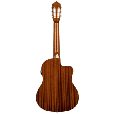 Ortega Family Series Pro Full Size Guitar Solid Spruce/ Mahogany Natural - RCE141NT-L, Left-handed image 4