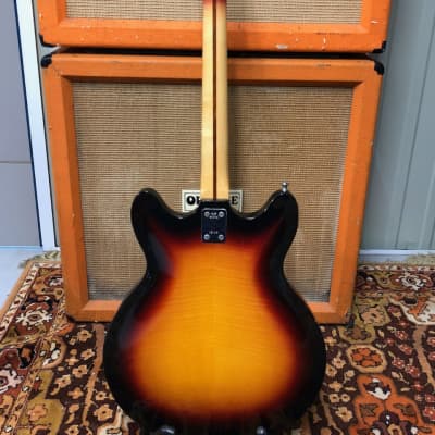 Vintage 1960s Wilson SAF II 2-Pickup Hollow 6 String Sunburst Electric Guitar image 17