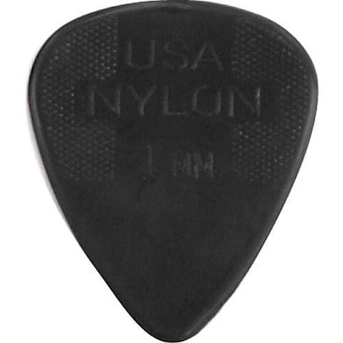 Nylon Standard 1.0mm Pick (12 pack Black) image 1
