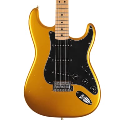 Fender Standard Stratocaster Satin, Maple Fingerboard, Blaze Gold for sale