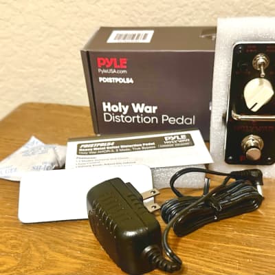 Pyle HOLY WAR DISTORTION PEDAL PDISTPDL54 with Power Supply FREE SHIPPING image 1
