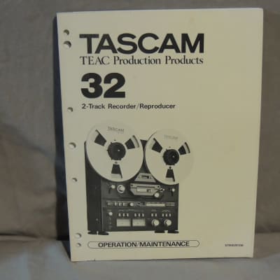 NEW COPY TASCAM 22-2 REEL TO REELTAPE DECK RECORDER OPERATION/MAINTENANCE  MANUAL