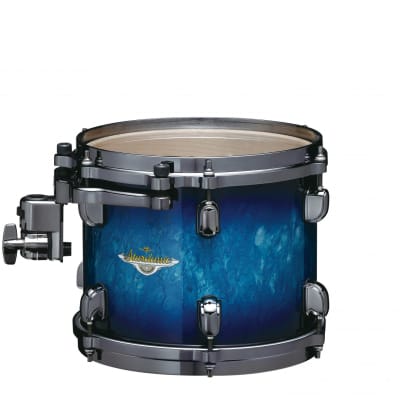 Tama MAT1208BN-MEB Starclassic Maple Lacquer Rack Tom 12&quot; x 8&quot; - Molten Electric Blue Burst/Black Nickel HW image 5