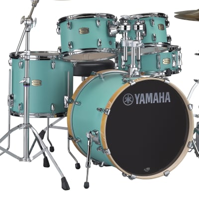 Yamaha SBP0F50MSG Stage Custom Birch 20x17/14x13/12x8/10x7/5.5x14" 5pc Shell Pack , Matte Surf Green - In Stock!