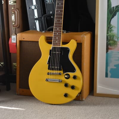 1997 Gibson USA Les Paul Special Double Cutaway TV Yellow, DC, P90, Good Wood Era, 7.05lbs image 2