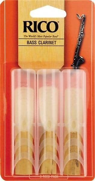 Rico Reeds #2.5 Bass Clarinet  3 pack image 1