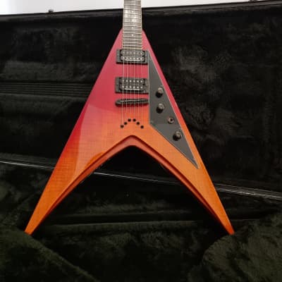 2006 ESP LTD DV8-R Dave Mustaine Signature Tequila Sunrise 1 of 200 TOP CONDITION w/ OHSC for sale