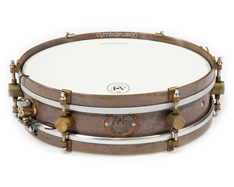A&F Drum Co. Rude Boy 3x12 Snare - Raw Brass image 1