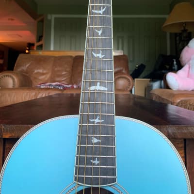 *CUSTOM* Powder Blue PRS SE P20E Tonare Parlor w/ L.R. Baggs Anthem Acoustic Guitar Pickup + More! image 3