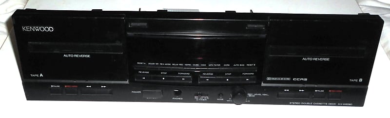 KENWOOD KX-W6080 Bedien-Panel-Platte vorne Front-Plate-Bezel ~ alles tiptop image 1