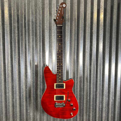 Reverend Kingbolt RA FM Transparent Wine Red Guitar #58850 image 2