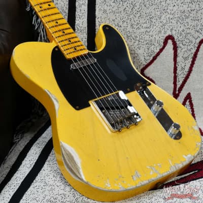 Fender Custom Shop Limited Edition 70th Anniversary Broadcaster (Telecaster) Relic Nocaster Blonde 7.50 LBS image 8