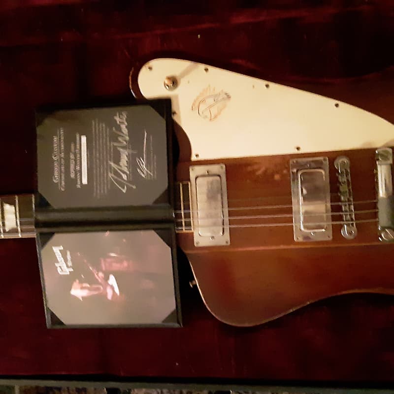Gibson  Firebird signed By Johnny Winter  1963 Wood Mahogany image 1
