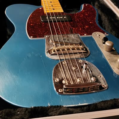 Johnston Custom Guitars Telecaster style electric guitar 2020 - Nitrocellulose lacquer Ocean turquoise image 8