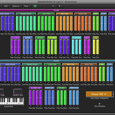 Virtual editor / programmer - Novation Drumstation / D-Station - LOGIC v4 - X