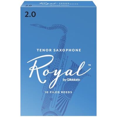 Royal by D'Addario Tenor Sax Reeds Strength 2.0 10-pack