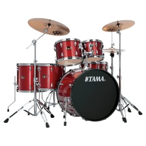 Tama IP62NCCPM Imperialstar 10/12/14/16/22/5x14" 6pc Drum Set with Meinl HCS Cymbals, Hardware