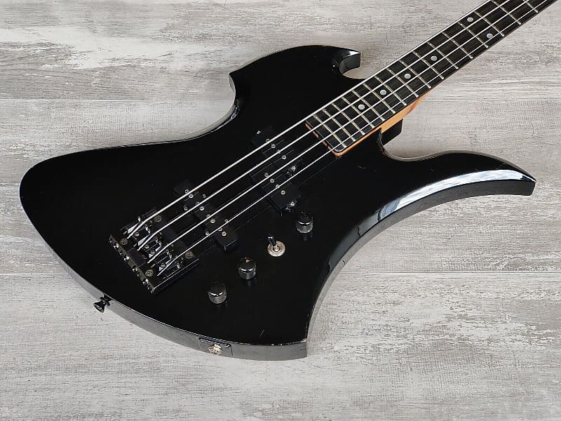 1980's BC Rich Japan NJ Series MB-857 Mockingbird Bass (Black) image 1