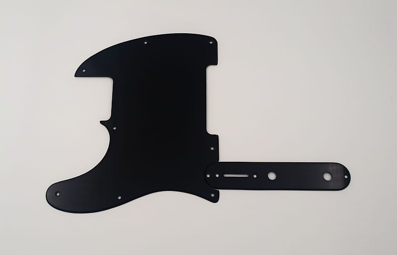 8 hole black acrylic lefthand pickguard & control plate for Reverb