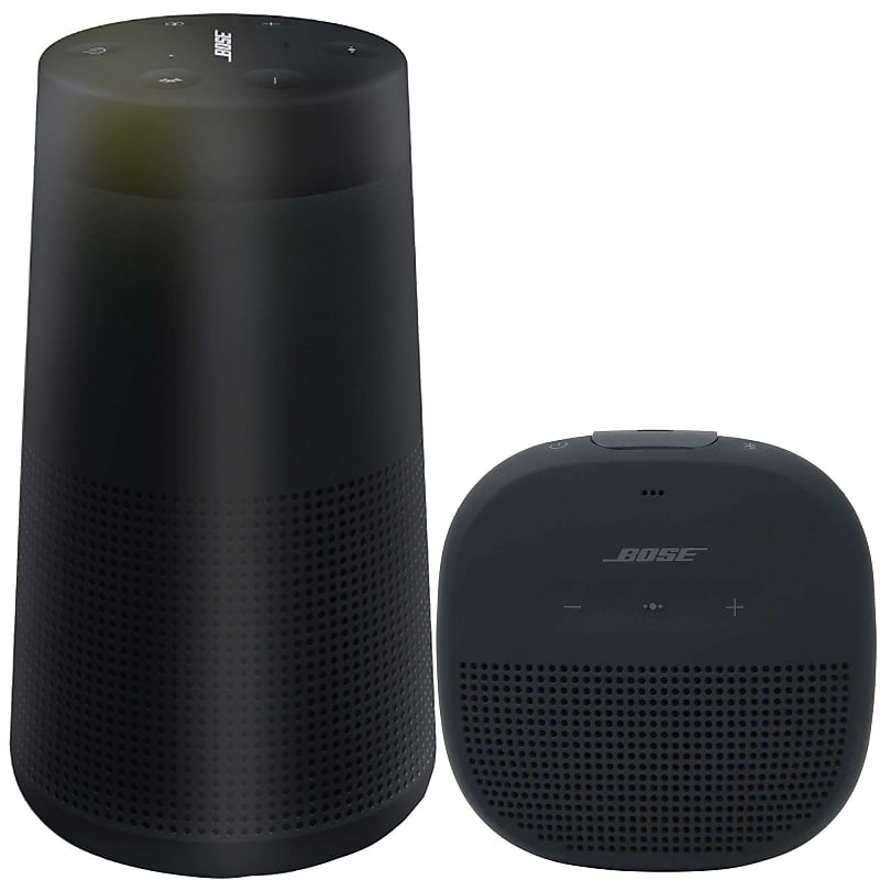 Bose SoundLink Revolve Bluetooth Speaker - Triple Black + Bose Soundlink  Micro Bluetooth Speaker (Black)